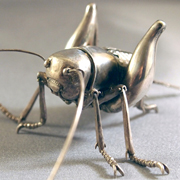 Sterling Silver Articulated Cricket